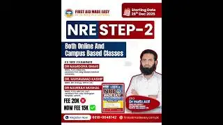 NRE STEP-2 Jan Attempt Plan | Online & On-Campus Base (2026)First Aid Made Easy Platform #nrestep2