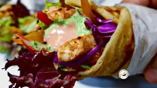 Chicken Fajita Wraps | Chicken Wraps | Mexican chicken fajitas |Chicken Paratha Roll | Cilantro dip