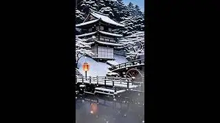 12Hr Minimal Zen Sleep Music | Shakuhachi, Temple Bells, Water Sounds, Winter Snow | 冬の禅音楽 Vol.10