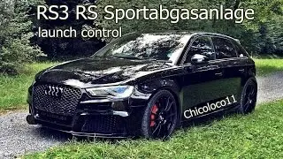 Audi RS3 8V звук RS спортивной выхлопной трубой / exhaust