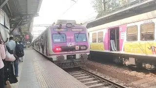 Mumbai local trains journey video railway station | Indian railways station train video today live 