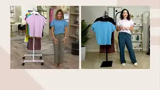 zuda Cotton Linen Fashion Basic Tee on QVC