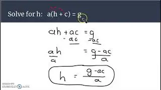 Isolating Variables
