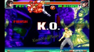 SuperStreetFighter2TurboRevival) GBA Modo Arcade Fei-Long VS M.Bison nivel experto del CPU Final 