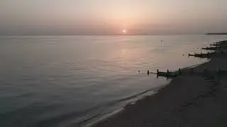 4K UHD Whitstable Coast UK Sunrise Kent Drone Fly over 2022