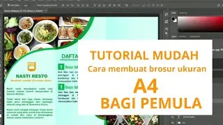 Tutorial Mudah - Cara Membuat Brosur Makanan Ukuran 4A Bagi Pemula (Photoshop CC 2017)