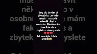 nev&iacute;m kdy se vr&aacute;t&iacute;m tak zat&iacute;m 😓