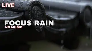 🔴live rain for focus • no music