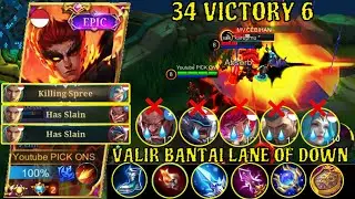 VALIR OBRAK ABRIK LANE OF DOWN - BUILD TOP 1 GLOBAL VALIR - VALIR BEST BUILD 2022 ~ MOBILE LEGENDS