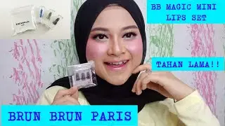 REVIEW BRUN BRUN PARIS BB MAGIC MINI LIPS SET || LIPSTICK MAGIC