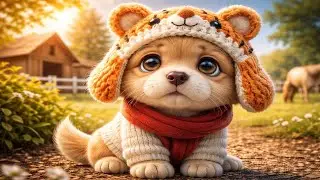 Puppy Gets a Stylish Farm Makeover 🐶🧡 | Adorable Transformation Story
