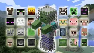 Chainmail Armor Zombie vs all Mobs [ Minecraft Mob Battle 1.20 ]