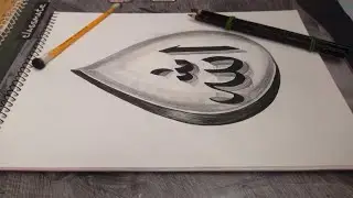 Allah 3d calligraphy Tutorial / How to draw 3D arabic calligraphy for beginners/ Arabic Calligraphy