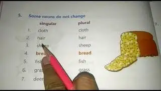 5.Some nouns do not change.