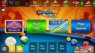 8 ball pool crown jewel cue maxed stats| 27 rings|  0 to 1 crore coins made by crown jewel macthes😘