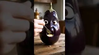 fruit AI Magic😎😎🥝🍏🫑 #asmr #fruit #eating #ai#shorts