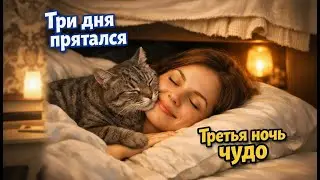 Кот из приюта прятался под кроватью 3 дня. На третью ночь он сделал ТО, что растопило сердце