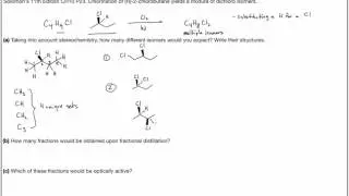 Determining Number of Isomers from Radical Chlorination in Organic Chemistry