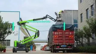 ​Model: V16 Articulated Boom Lift (Factory Footage)​#factoryproducts #electric