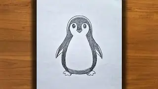 How to Draw Cute Penguin | Trending Penguin Sketch For Beginners