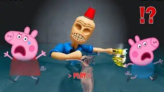 Peppa Pig Plays WATER SIREN'S COP PRISON in ROBLOX! Scary Obby