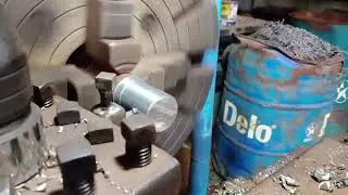 lathe machine work making stud bolt