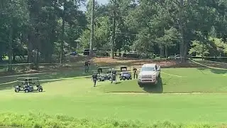 Residents pay respects at golf course where 3 were found dead