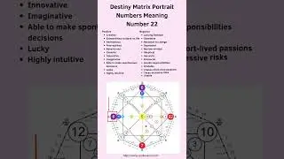 Destiny Matrix Portrait Numbers Meaning - 22