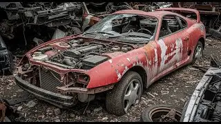 ASMR Car Restoration | Abandoned Red Toyota Supra Mk4 Twin Turbo 1998 FULL REBUILD