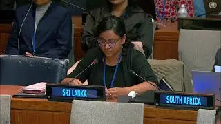 Sri Lanka statement on &ldquo;Peaceful uses of nuclear energy&rdquo; delivered by MC Mahesha Jayawardana