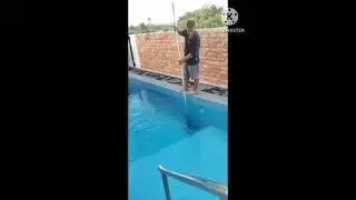 Town house Cebu Philippines Lito gives pool water treatment