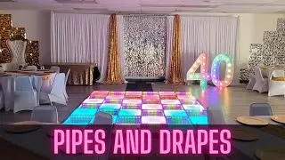 Set Up and Review of the Urquid Linen Pipe and Drape Adjustable Uprights, Crossbars, Bases