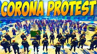 CORONA PROTEST GÅR GALT! - CORONA POLITIET - GTA V LSPD:FR - DANSK POLITI