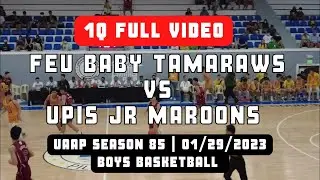 FEU Baby Tamaraws Crushed The UPIS Jr Maroons 1Q Full Video (01/29/2023)