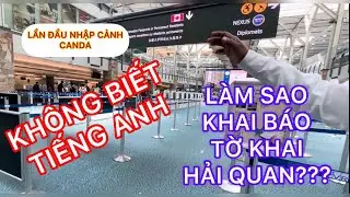 #Canadatrongtoi 012: Khai báo hải quan online khi không biết tiếng Anh | Lần đầu nhập cảnh Canada