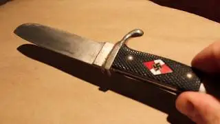 Beat Up Blade Hitler Youth Knife by Carl Eickhorn