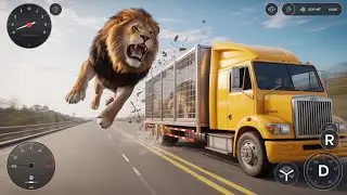 New Truck Lion Transport 🚛🦁 | Dangerous Animal Cargo Truck Simulator 3D | Android Gameplay
