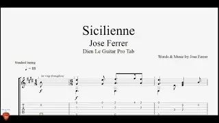 Jose Ferrer - Sicilienne - Guitar Tutorial + TAB