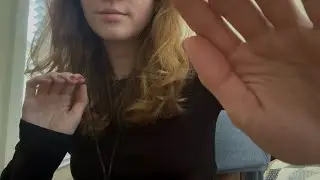ASMR SUPER up-close face attention - covering/uncovering, touching the camera (no talking)