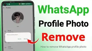 WhatsApp Profile Photo Removal Process?