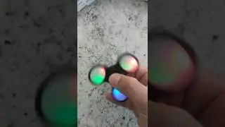 Black LED Fidget Spinner