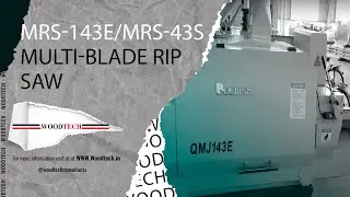 WOODTECH - MODEL - MRS - 143E / MRS-143S - MULTI-BLADE RIP SAW #woodtechchannel #factoryshorts