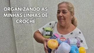 Organizando as minhas linhas de crochê