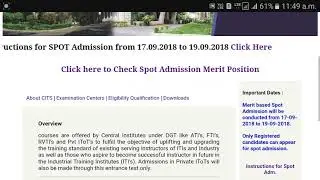 CITS Spot Admission 2018