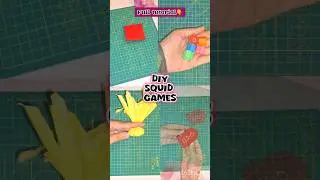 DIY All  Squid Game with Paper🎮#diy #squidgamediy #squidgame #koreangame #korean #papergame #shorts