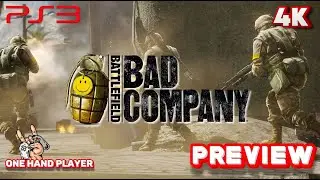 Battlefield: Bad Company PS3 Геймплей (4K 60FPS) Первые 15 минут. Предварительный просмотр. Игрок...