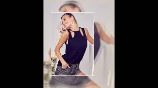 BiBi Rib Knit Shoulder Cut Out Detaied Top