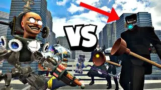 NEW TESLA SKIBIDI TOILET VS NEW NINJA CAMERA PLUNGERMAN & UPGRADED CAMERAMAN in Garry's Mod