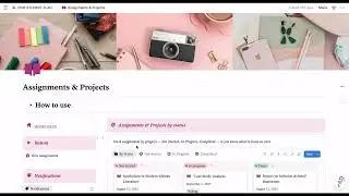 Student Planner Academic Management Notion Tutorial  #notionforstudents