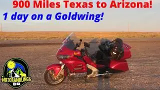900 миль из Техаса в Аризону, 1 день на мотоцикле Goldwing